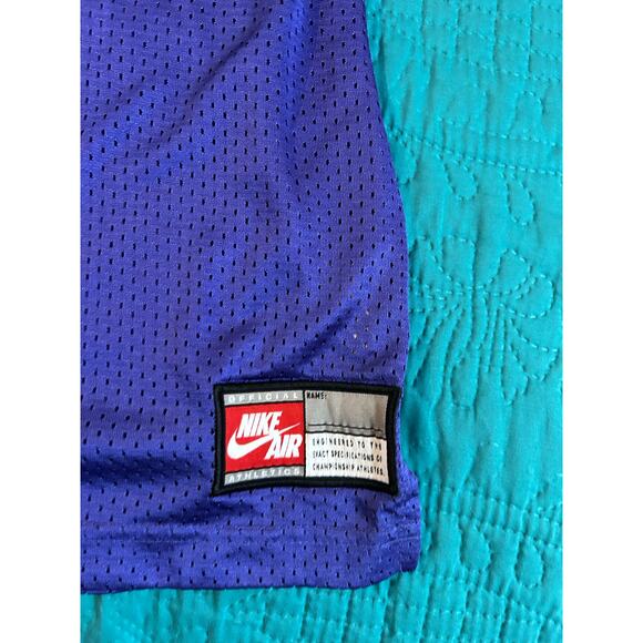 Nike Air Men's Large Basketball Jersey Purple Black White Stitched Breathable - Picture 4 of 5